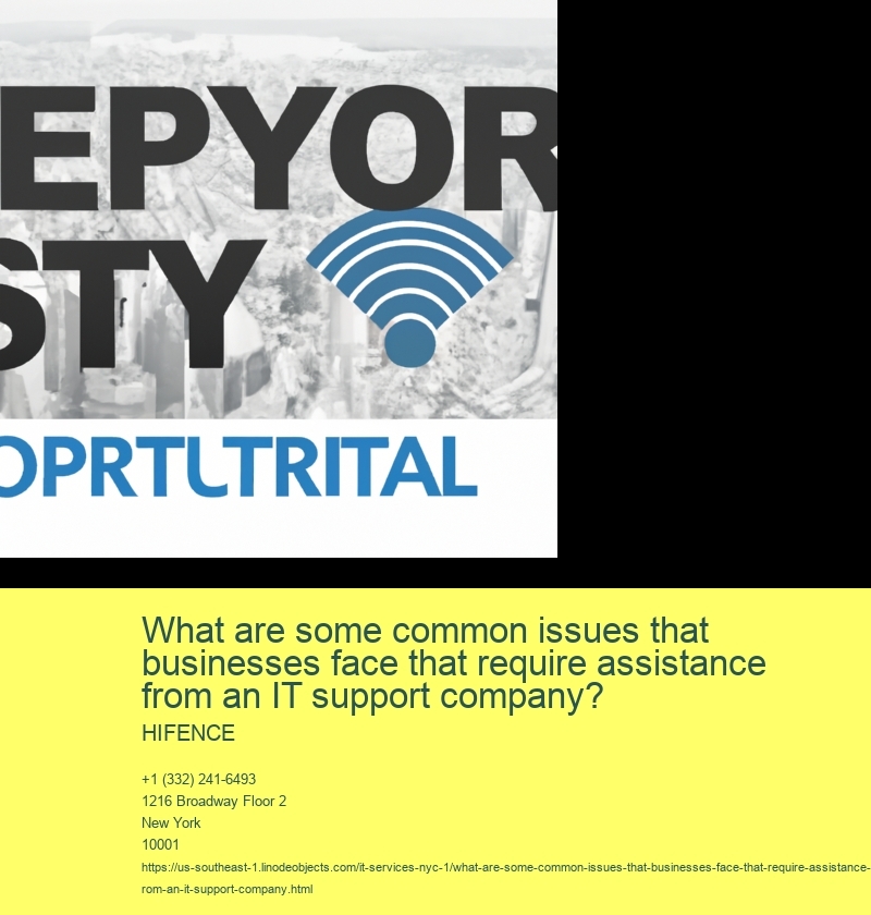 What are some common issues that businesses face that require assistance from an IT support company?