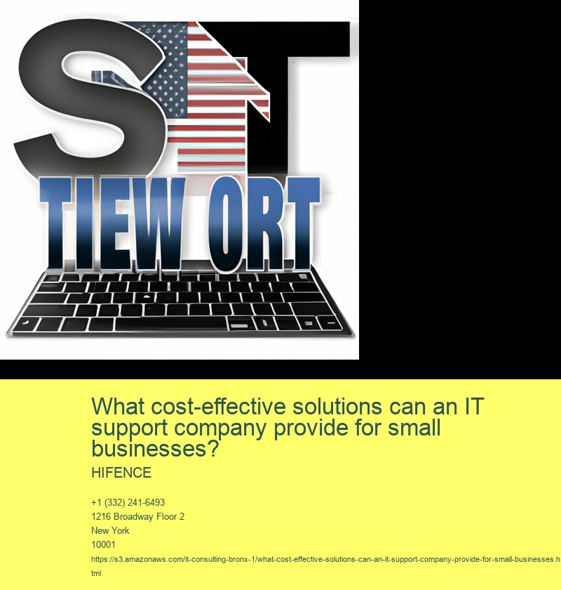 What cost-effective solutions can an IT support company provide for small businesses?