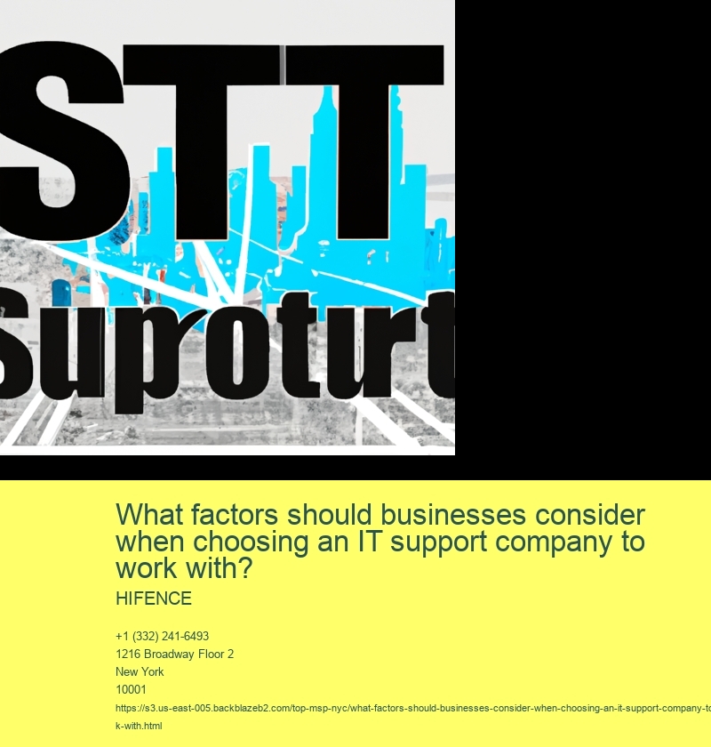 Company's experience and expertise in IT support.