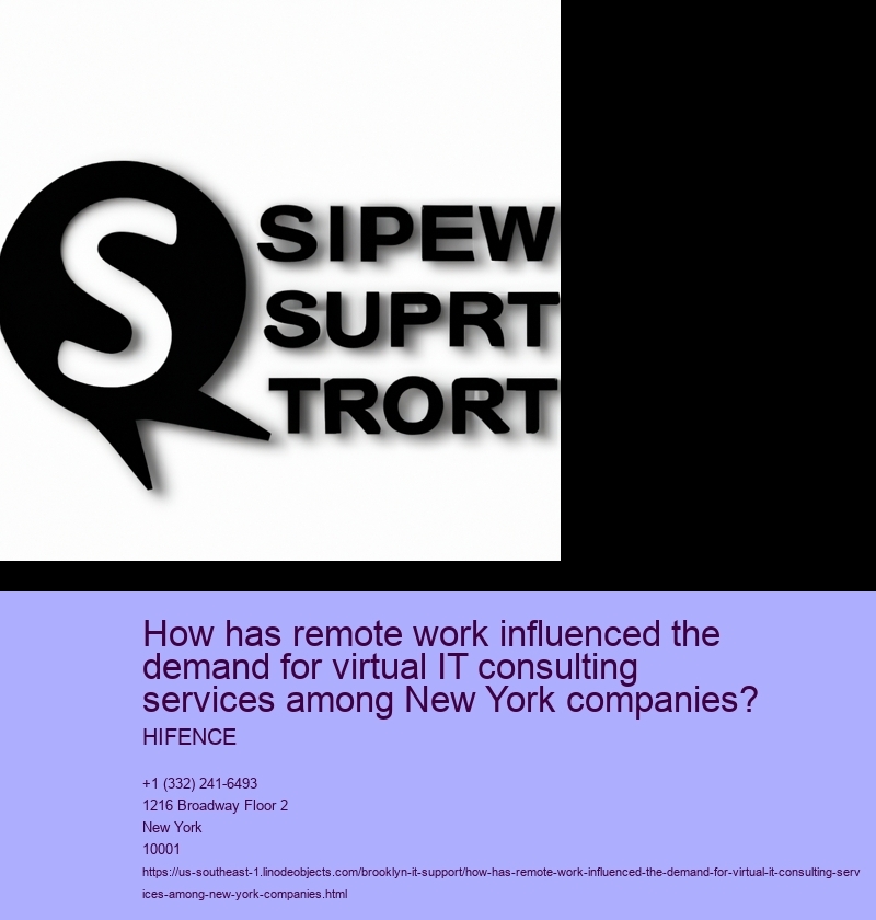 How has remote work influenced the demand for virtual IT consulting services among New York companies?