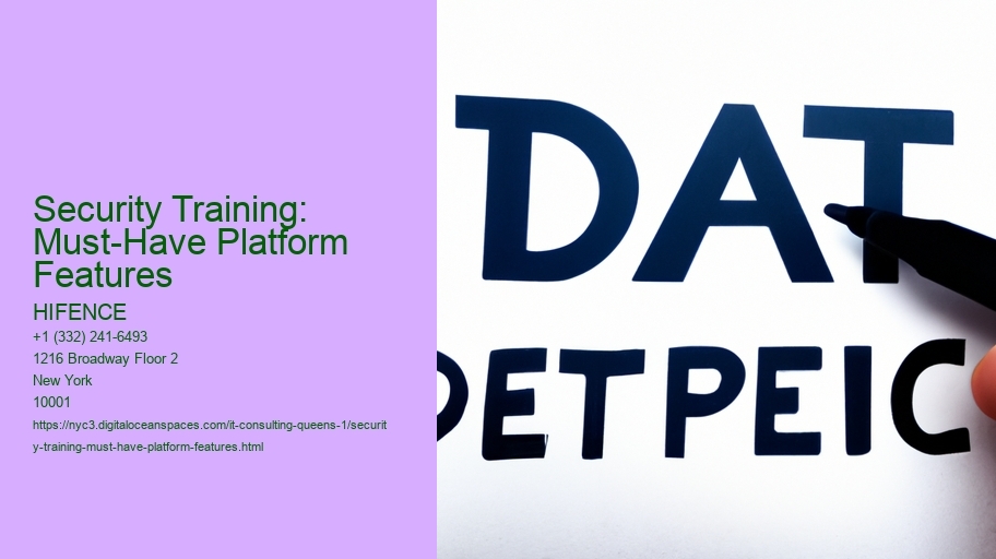 Security Training: Must-Have Platform Features