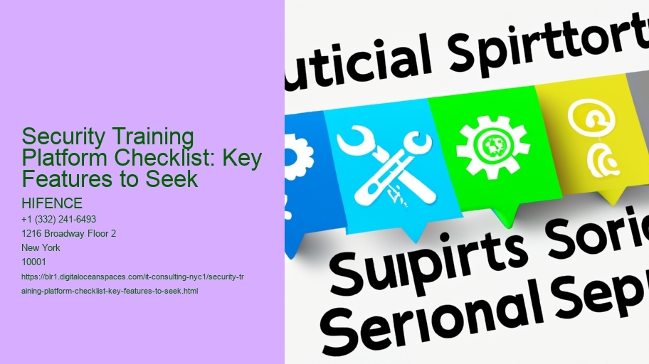 Security Training Platform Checklist: Key Features to Seek