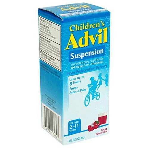 Children's Advil Ibuprofen Oral Suspension, 100 mg, Fruit, 4 Fluid