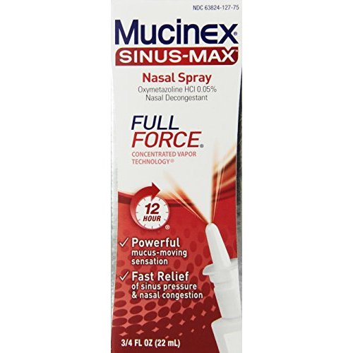 Mucinex SinusMax Full Force Nasal Decongestant Spray, 0.75 Ounce eBay