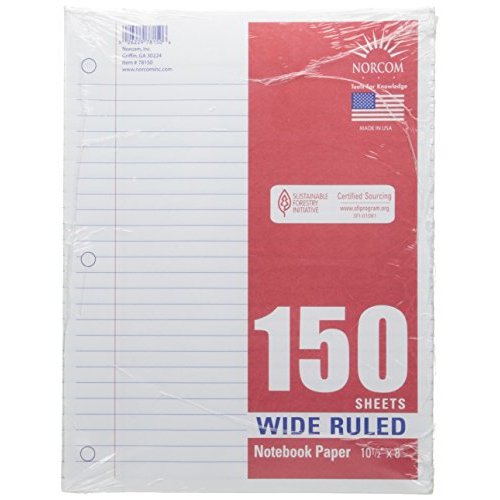 Filler Paper, 150 Count, Wide Ruled (2 Pack) eBay