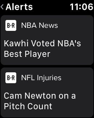 bleacher report apple watch