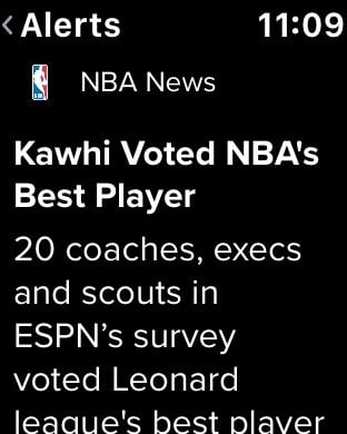 bleacher report apple watch