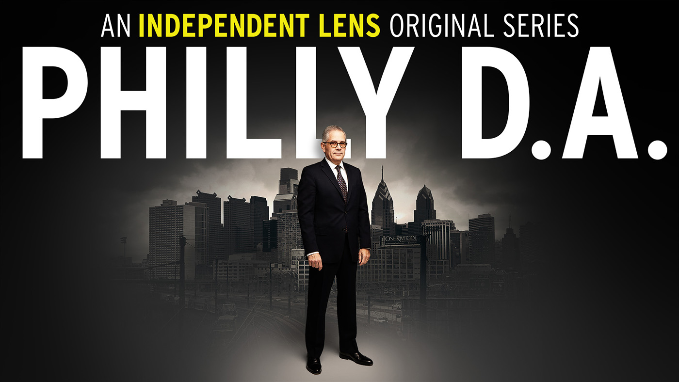 Philly D.A. promotional art with Larry Krasner at the center