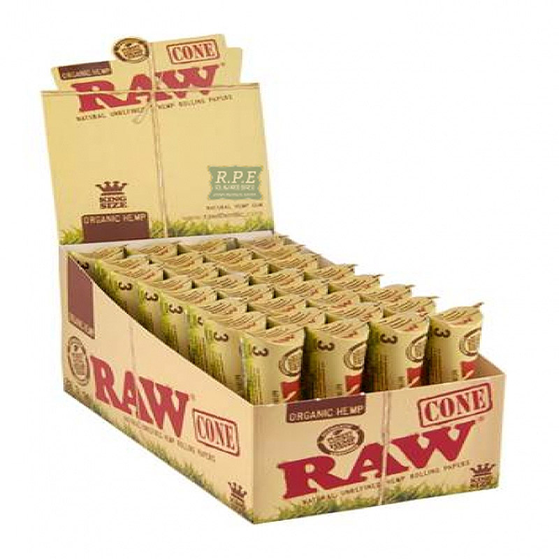 International Wholesale Supply RAW Unrefined PreRoll Cone Kings 3pk