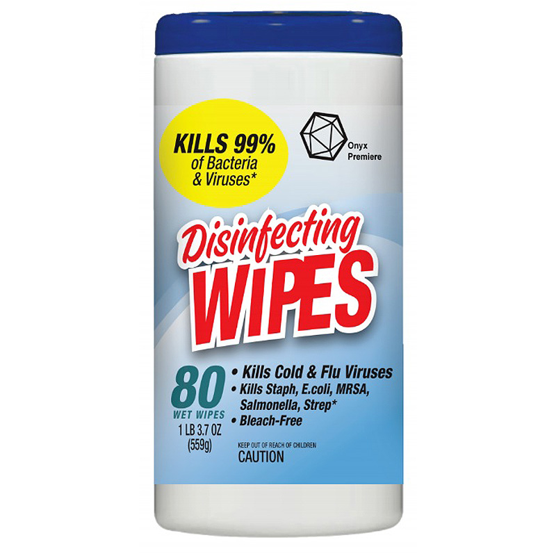 International Wholesale Supply Onyx Disinfecting Wipes 80ct