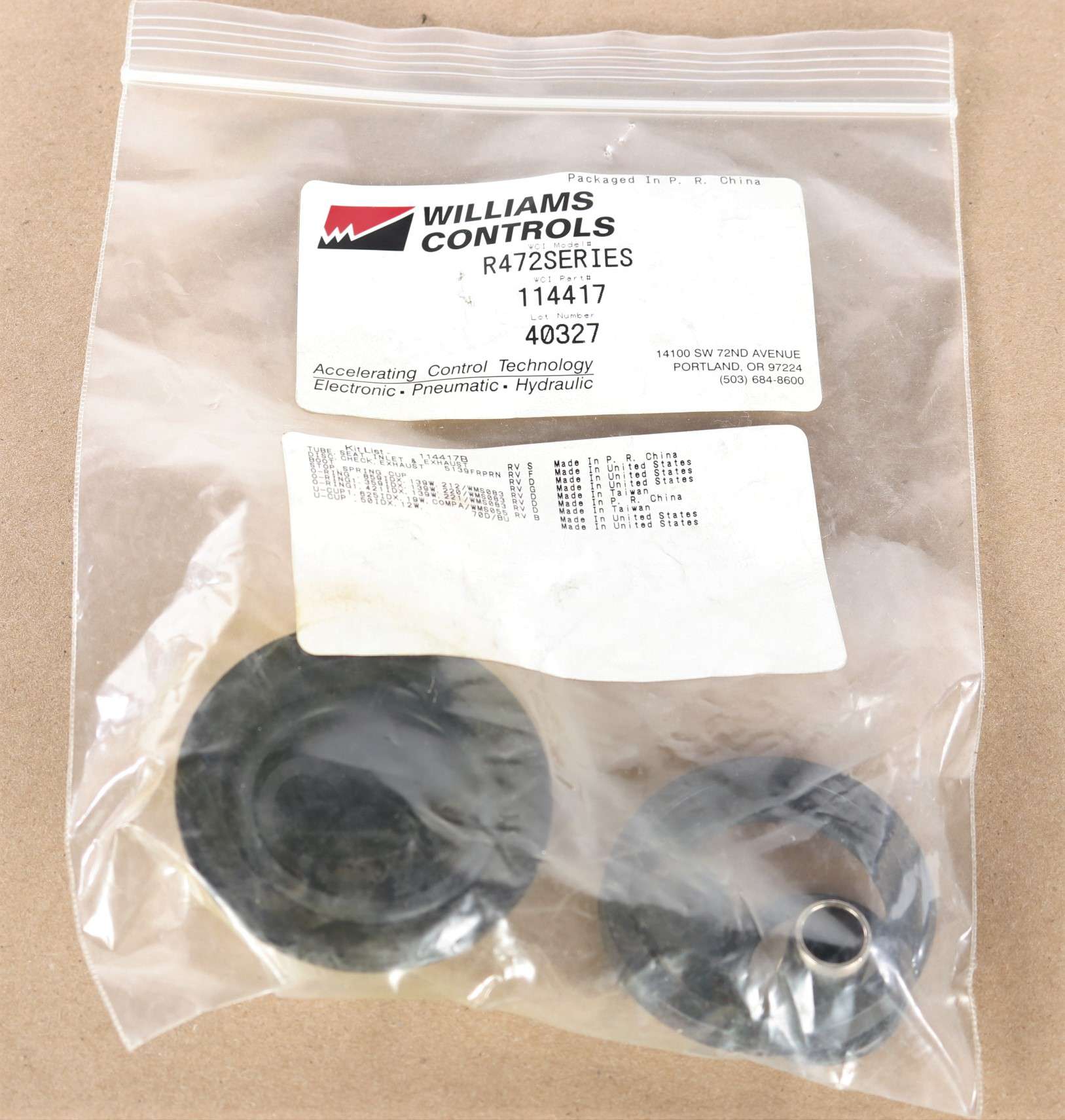 114417 from BRAKE SYSTEMS INC WILLIAMS CONTROLS / BLUE OX BRAKE
