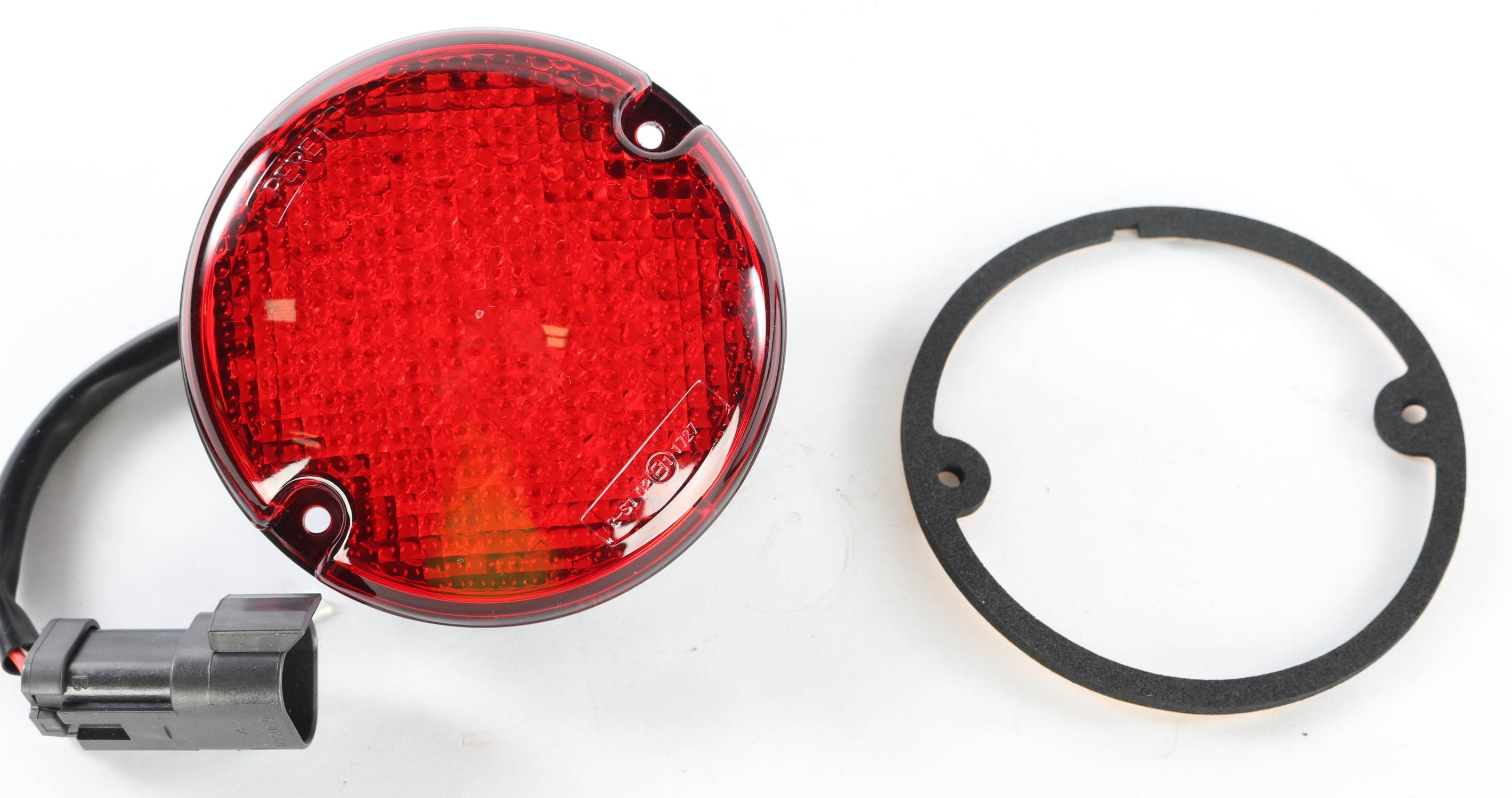 thumbnail image 2 of JCB Loadall Telehandler Rear Stop/Tail Light Lens + Reflector - Britax 12508.06 Red 2 of 5