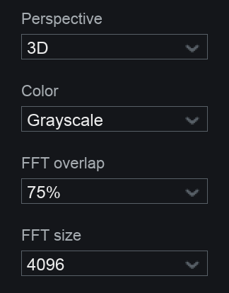 Spectrogram General Options