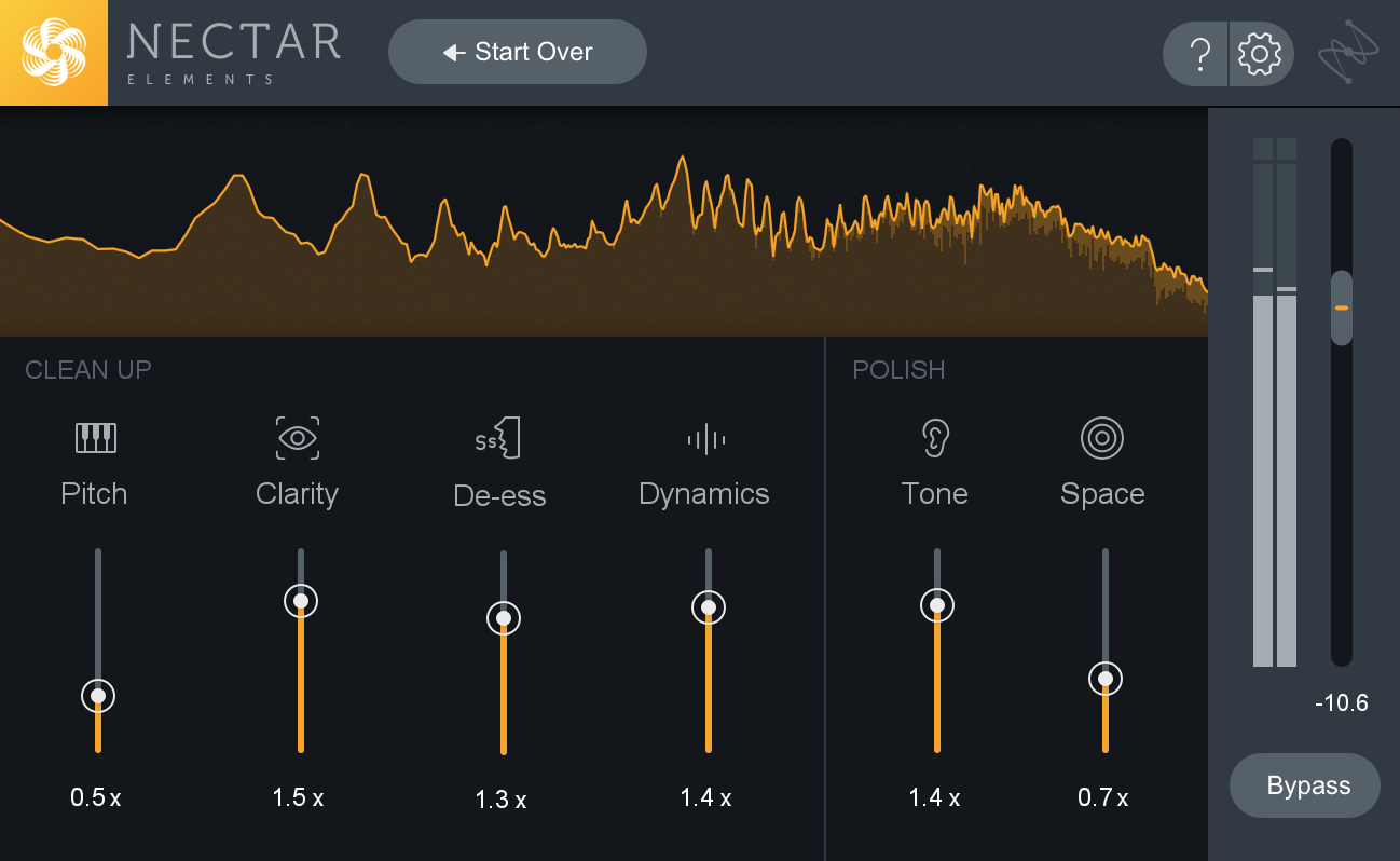 Vocal Assistant Adjustment Controls