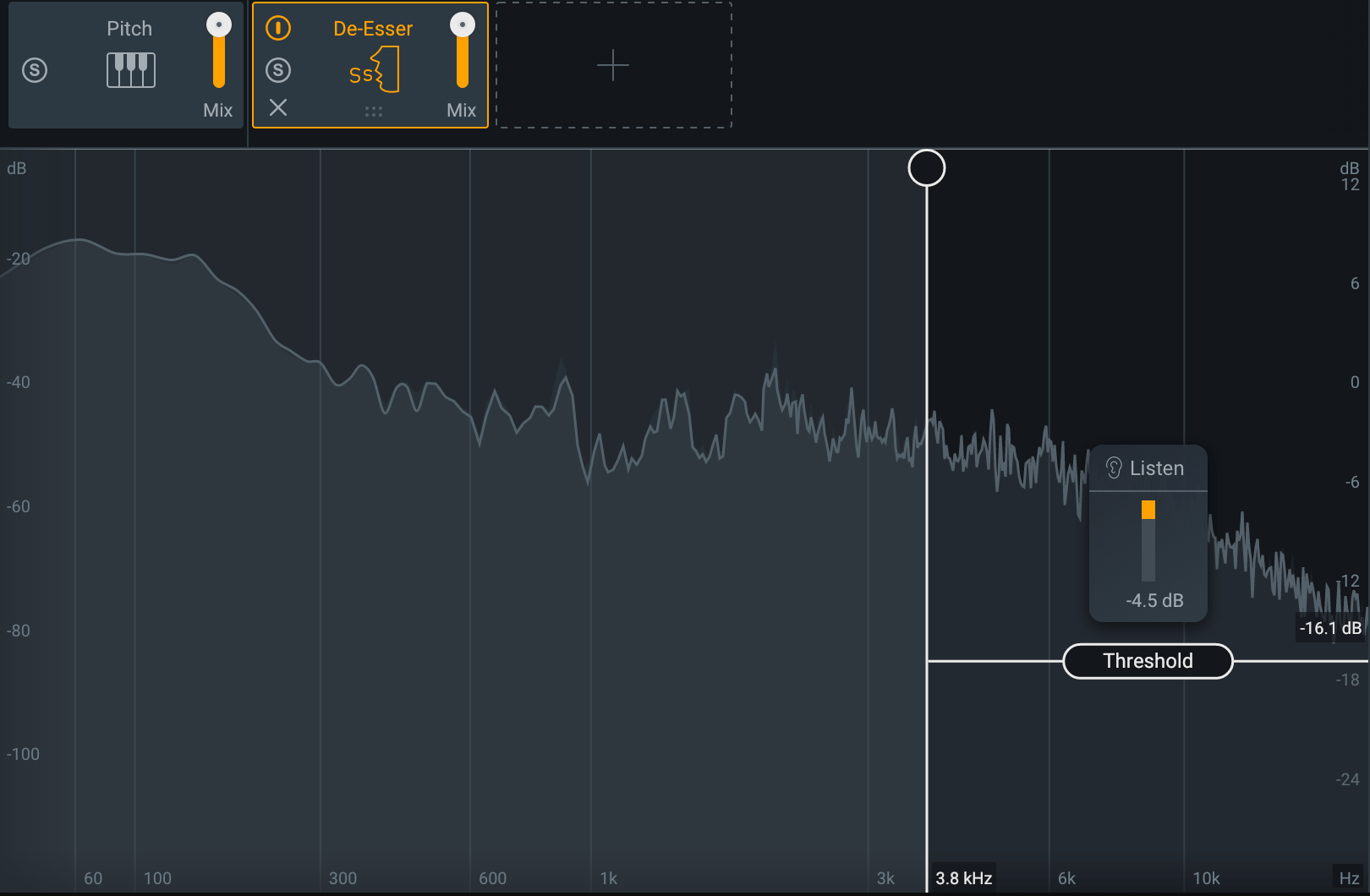 De-esser interface
