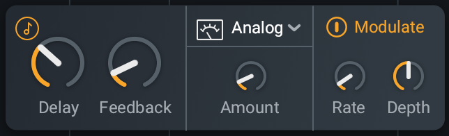 Delay: Mono Delay Controls