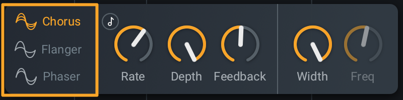 Modes Highlighted