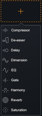 Module chain menu