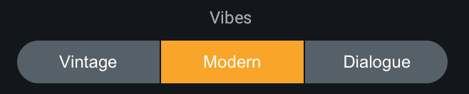 Vocal Assistant Vibes options