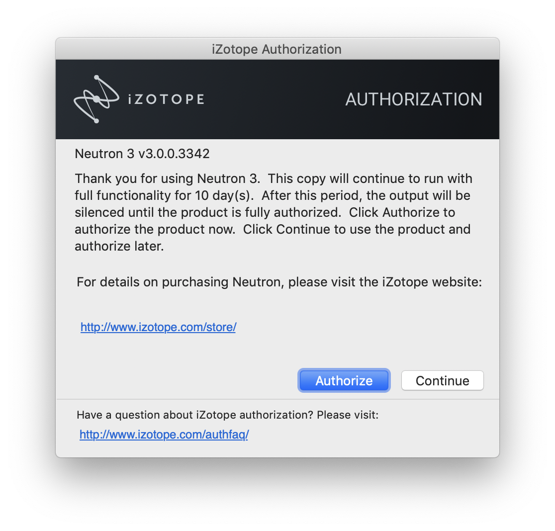 Authorization Window