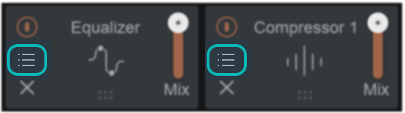 Module presets button