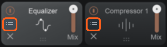 Module presets button