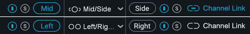 Common channel processing controls