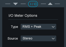 I/O Metering pop-over