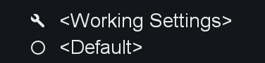 Preset common options