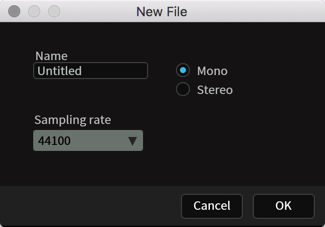 new file interface
