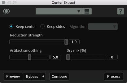 Center Extract module interface