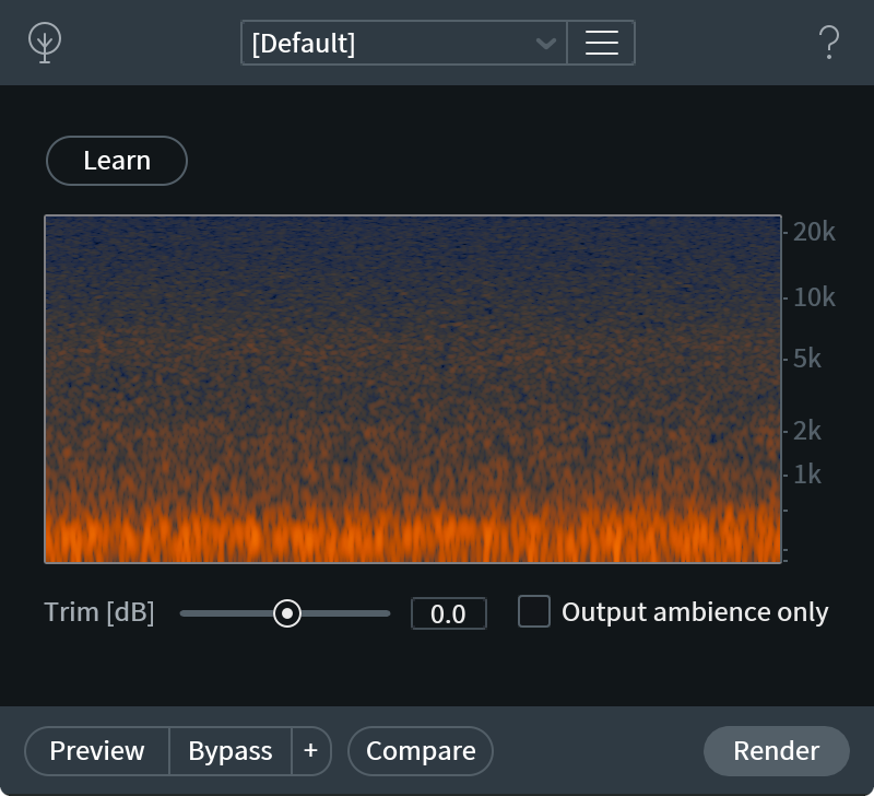 Ambience Match user interface