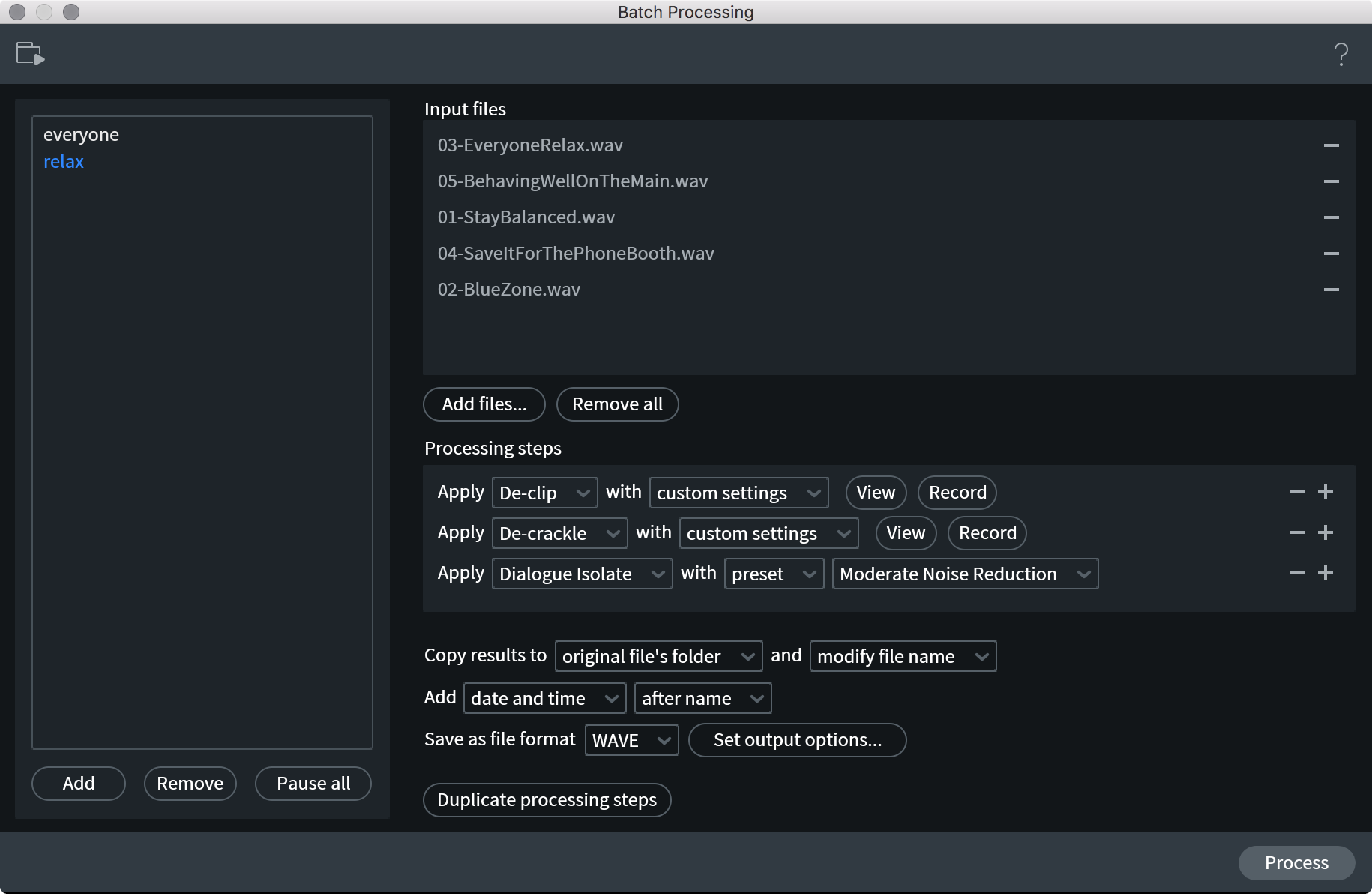 RX Batch Processing Window