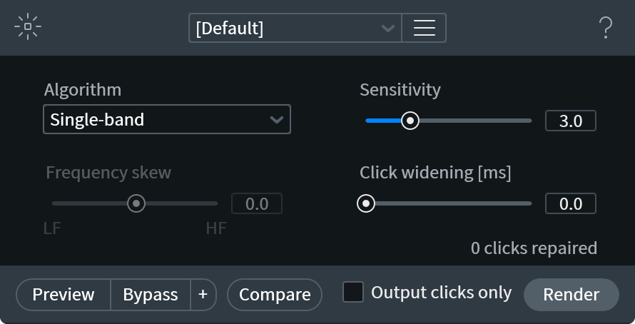 De-click module