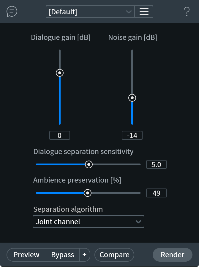 Dialogue Isolate Module Interface