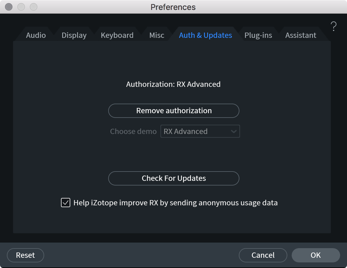 izotope authorization file