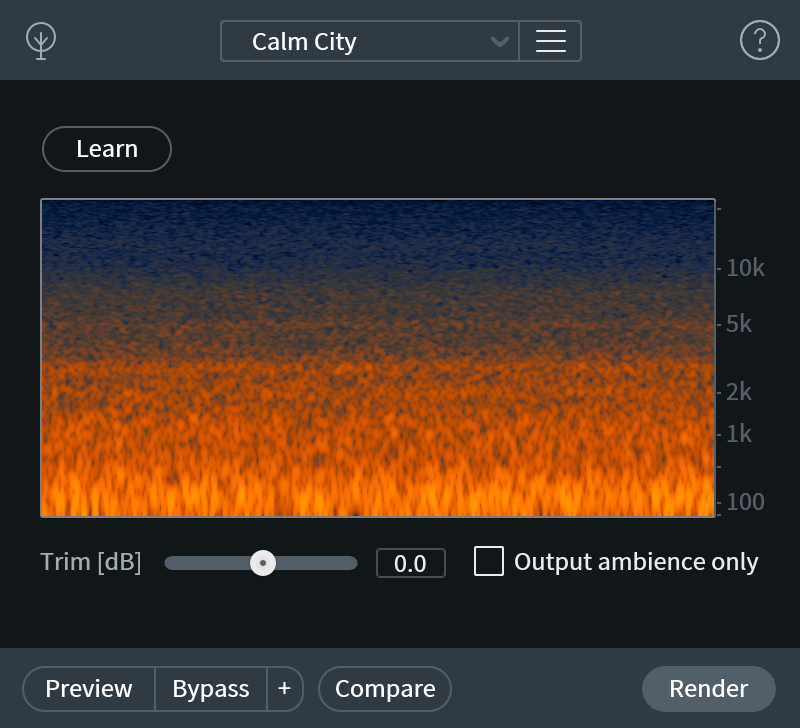 Ambience Match user interface