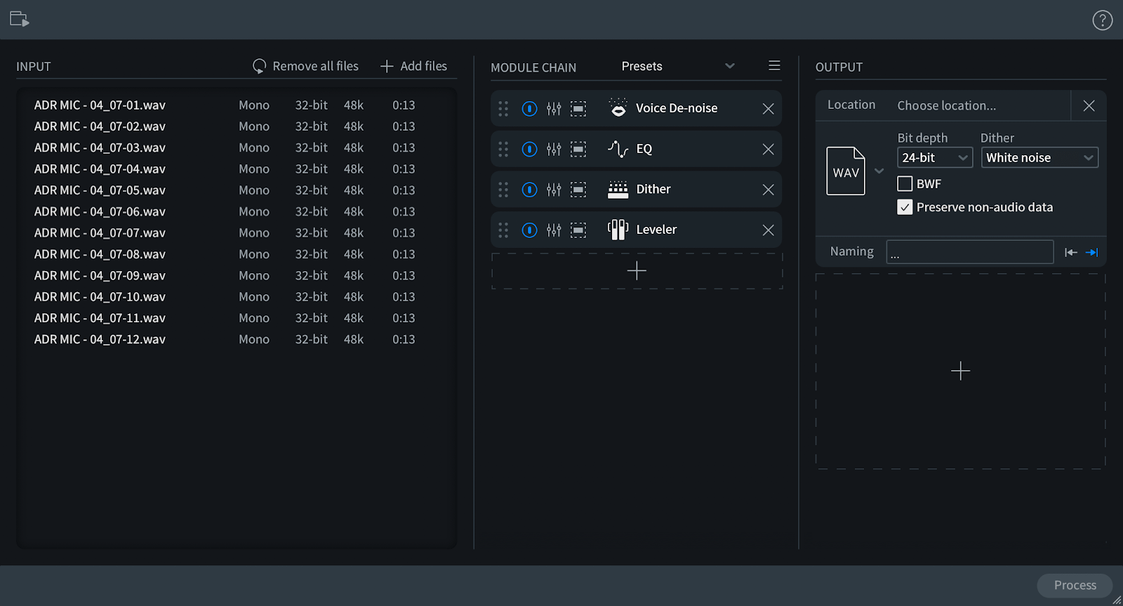 Batch Processor Interface