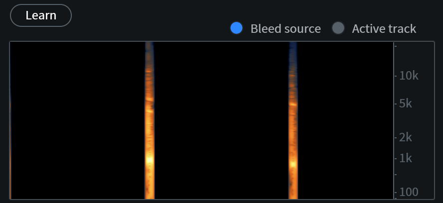 De-bleed Source Display