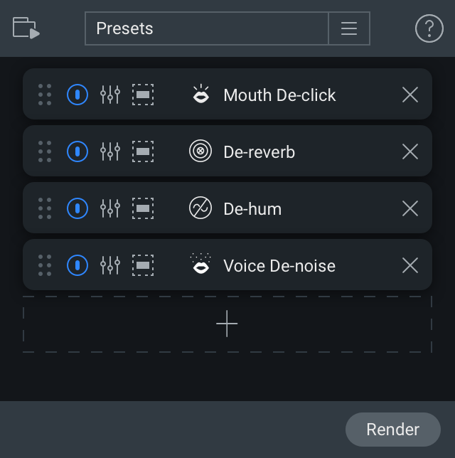 Module Chain window