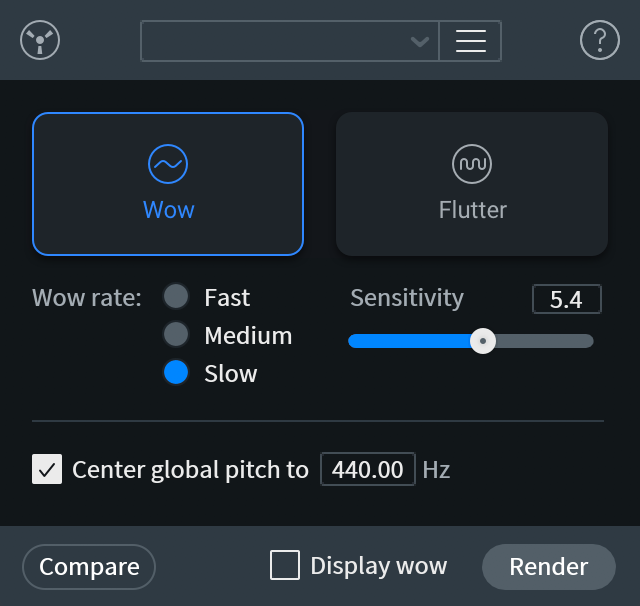 Wow and Flutter module