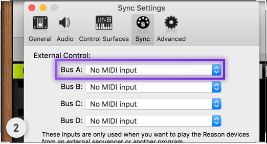 Reason Midi step 2