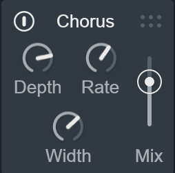Chorus effect panel
