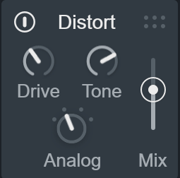 Distort effect panel