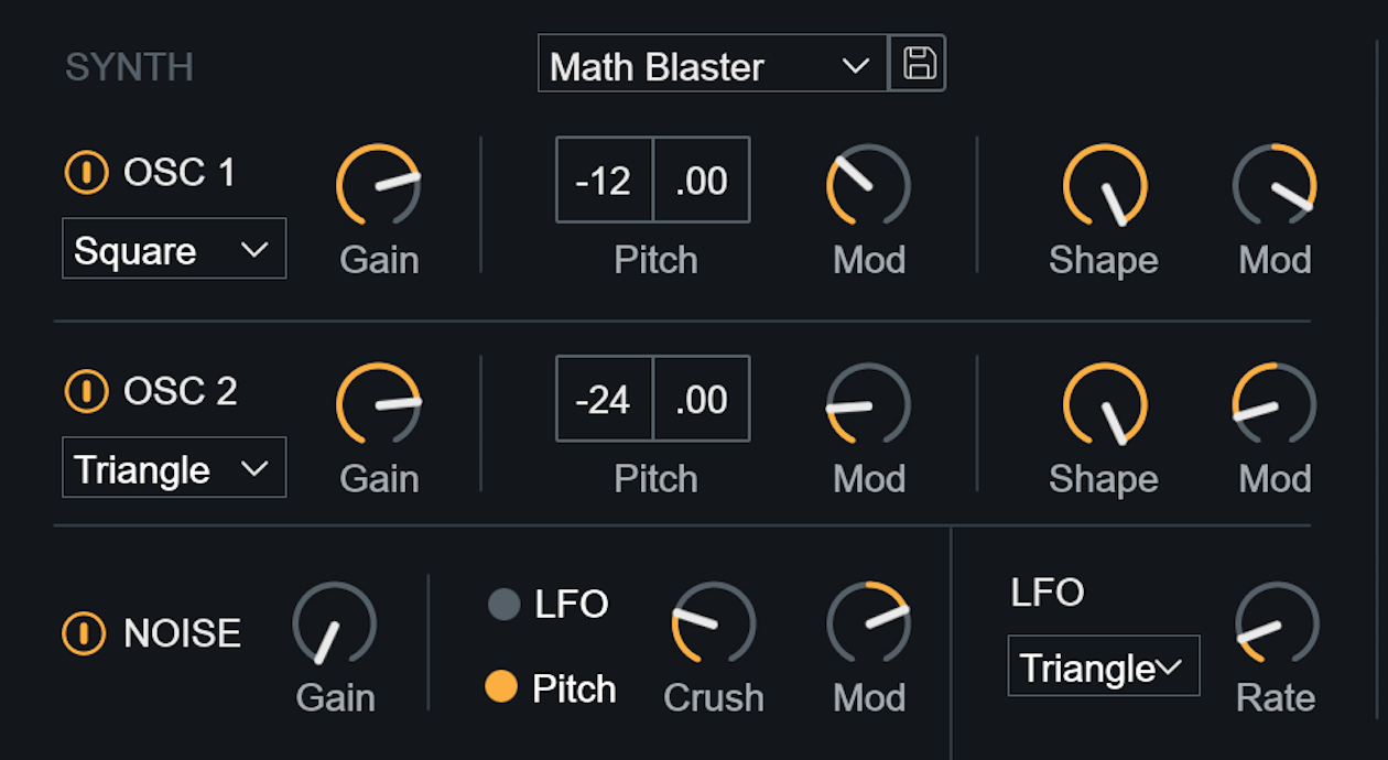 Biovox Synth params