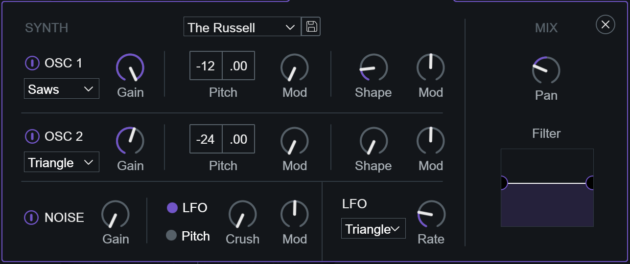 Talkbox module Advanced View