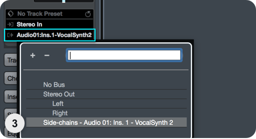 Cubase Sidechain Setup Step 3