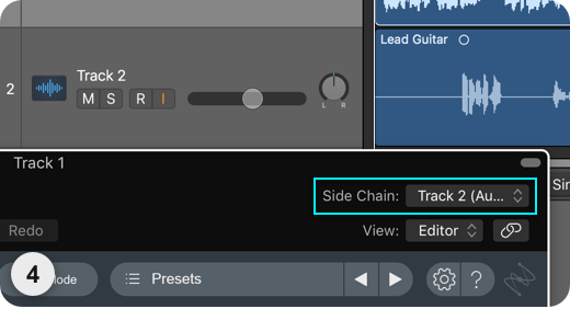Logic Pro Sidechain Mode Step 4