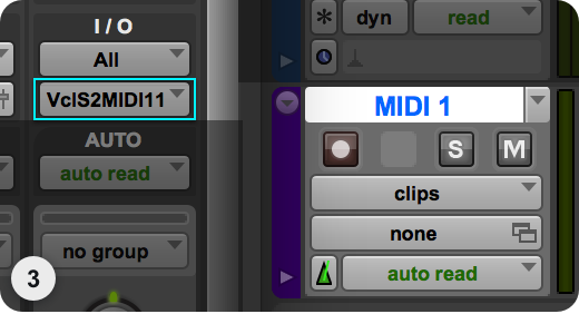 Pro Tools MIDI Setup Step 3