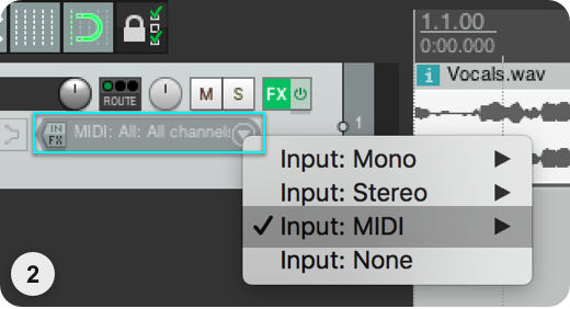 REAPER MIDI Setup Step 2